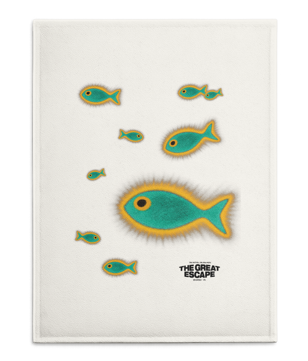 Tea Towel - TGE26 Merch - Yellow Fish